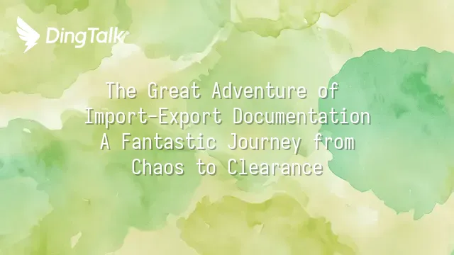 The Great Adventure of ImportExport Documentation A Fantastic Journey